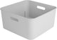Scatola cubo Sunware sigma home 12,5 l - 31,3x31,3x15,7 cm - bianco
