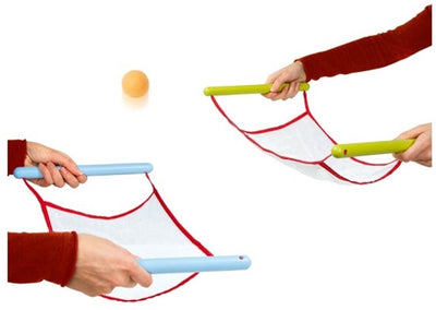 Juego de mesa Goki: lanza y atrapa la pelota 54x27,5x2cm, pelota de fieltro, madera y textil, 3+