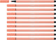 Stabilo pen 68 - pennarello premium - albicocca - scatola da 10 pezzi
