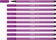Stabilo pen 68 - premium felt-tip pen - lilac - box of 10 pieces