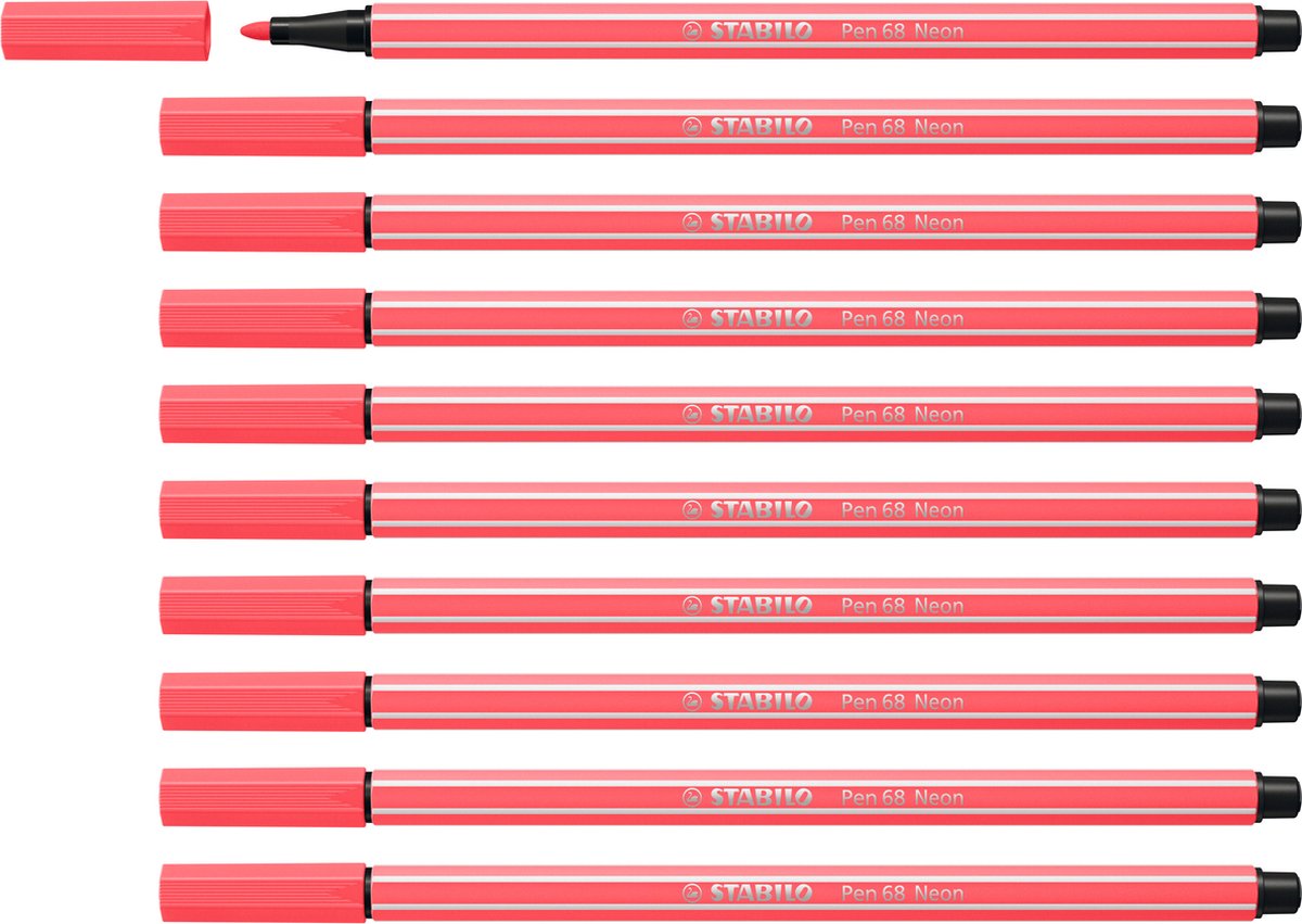 Stabolo Pen 68 Felt -Tip Pen Fluorescente rosso (68 040)