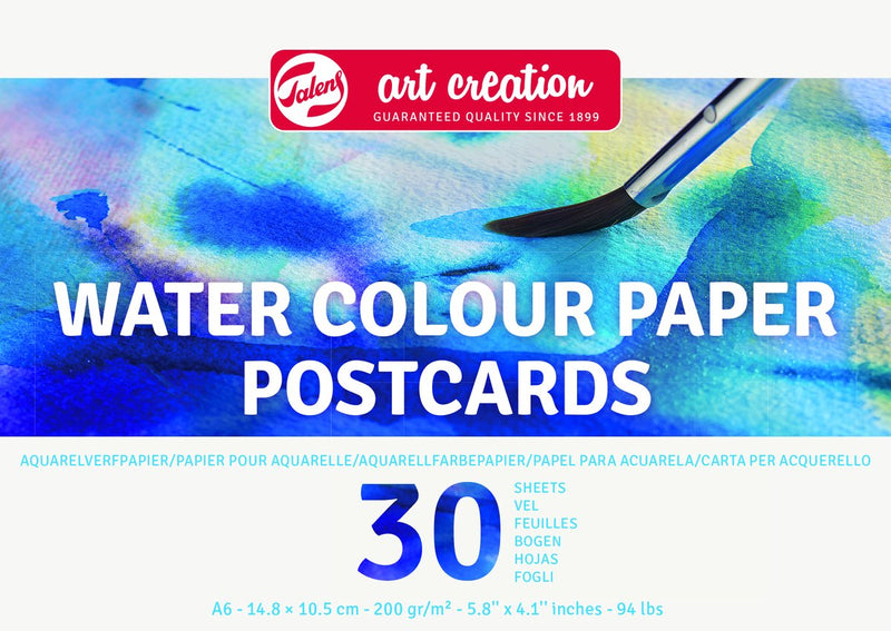Talens art Creation papel para pintar acuarela tac 200gr a6 azul | 3 piezas
