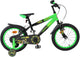 Volare strike kinderfiets - jongens - 16 inch - zwart groen - twee handremmen