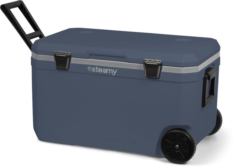 Steamy Cool 70 Roller - Nevera grande con ruedas - 70 litros - Azul