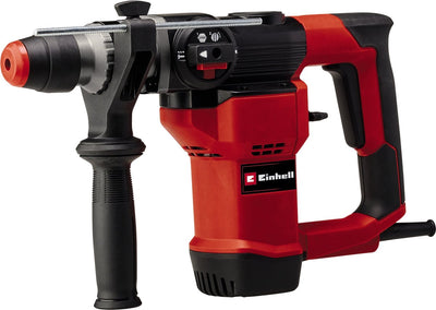 Trapano a percussione elettrico Einhell TC-RH 28 3f - 1600 W - numero di corse 4.600 min - 3,5 y - SDS-Plus - 3 funzioni: trapano a percussione foratura scalpellatura con blocco scalpello - incl. custodia per il trasporto e la conservazione