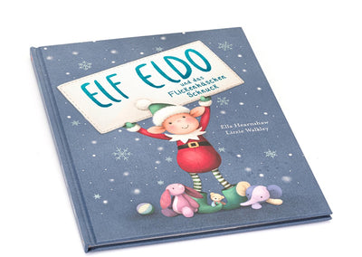 Jellycat libro per bambini elfo eldo e l'avventura flickenhazen schnuck.