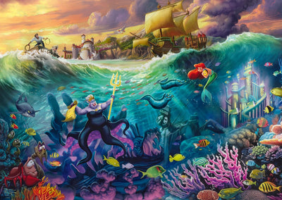 Puzzle Schmidt Disney La sirenetta Ursula Puzzle da 1000 pezzi.