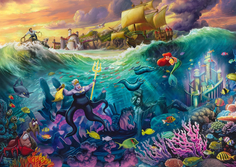 Puzzle Schmidt Disney La sirenetta Ursula Puzzle da 1000 pezzi.