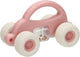 Cavallino macchinina per bambini con sonaglio - rosa pastello