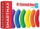 Smartmax xtension set - 6 gekromde magnetische staven - uitbreidingsset voor constructiespeelgoed - educatief speelgoed - vanaf 1 jaar