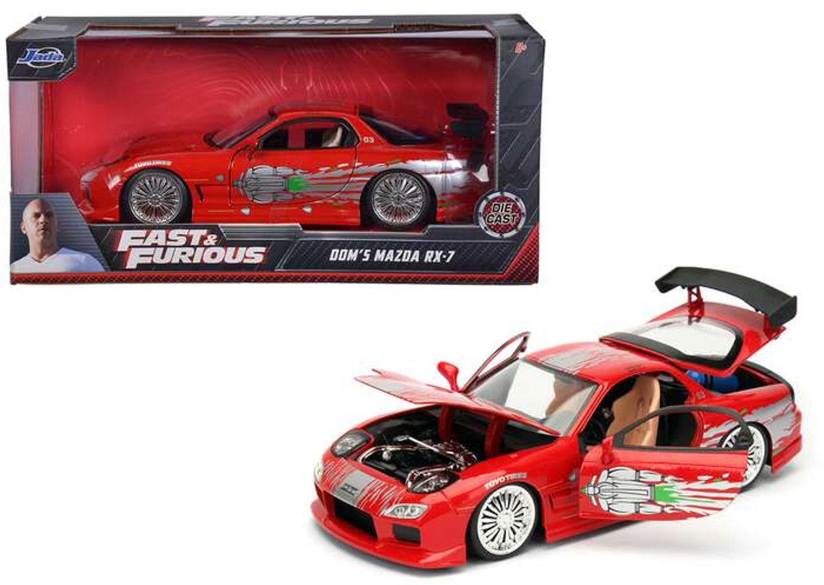 Jada giocattoli jada fast furious 1993 mazda rx-7 1:24