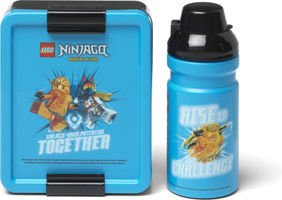 Set da pranzo Lego Ninjago - borraccia e contenitore per il pranzo - plastica