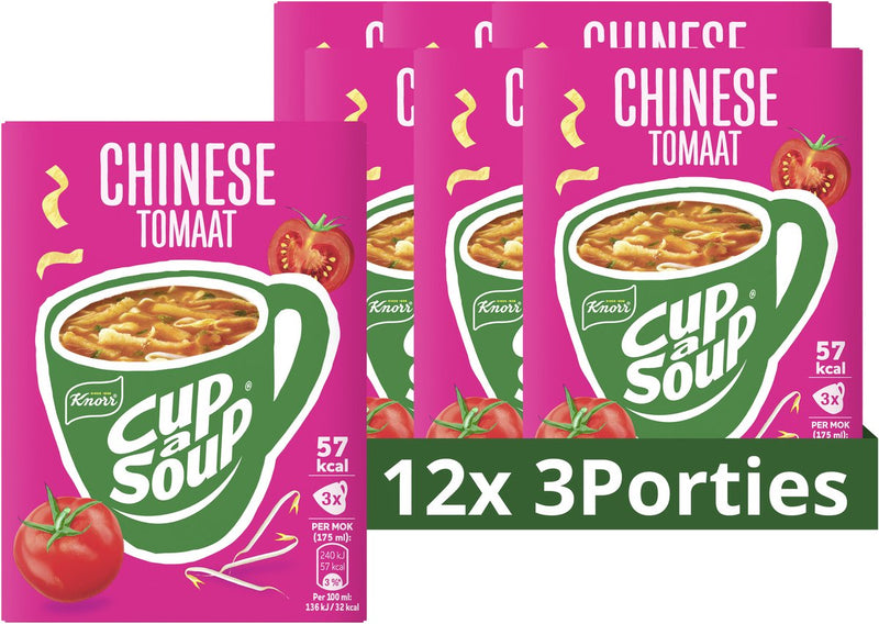 Knorr cup una zuppa - pomodoro cinese - senza esaltatori di sapidità e conservanti aggiunti - 36 porzioni