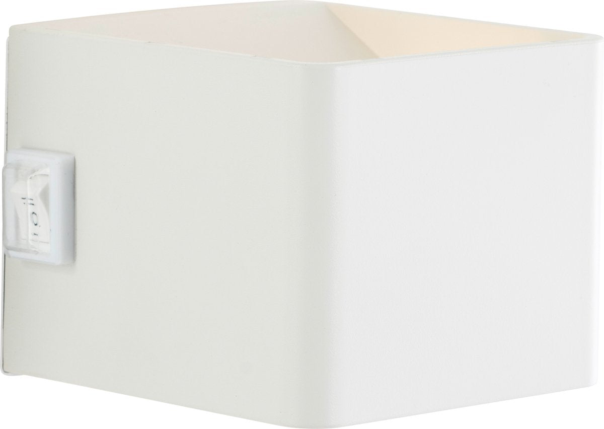 Brilliant iseo - oplaadbare wandlamp op accu draadloos - met bewegingssensor - ip44 - led 4w - 300 lumen - 3000k - met batterijen indicator - wit