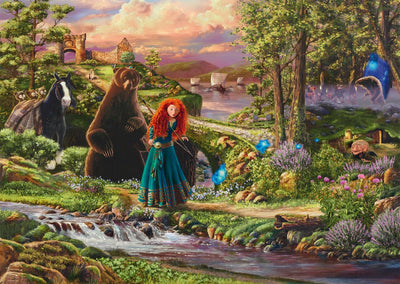 Schmidt puzzle disney coraggioso merida 1000 pezzi film di cartoni animati.