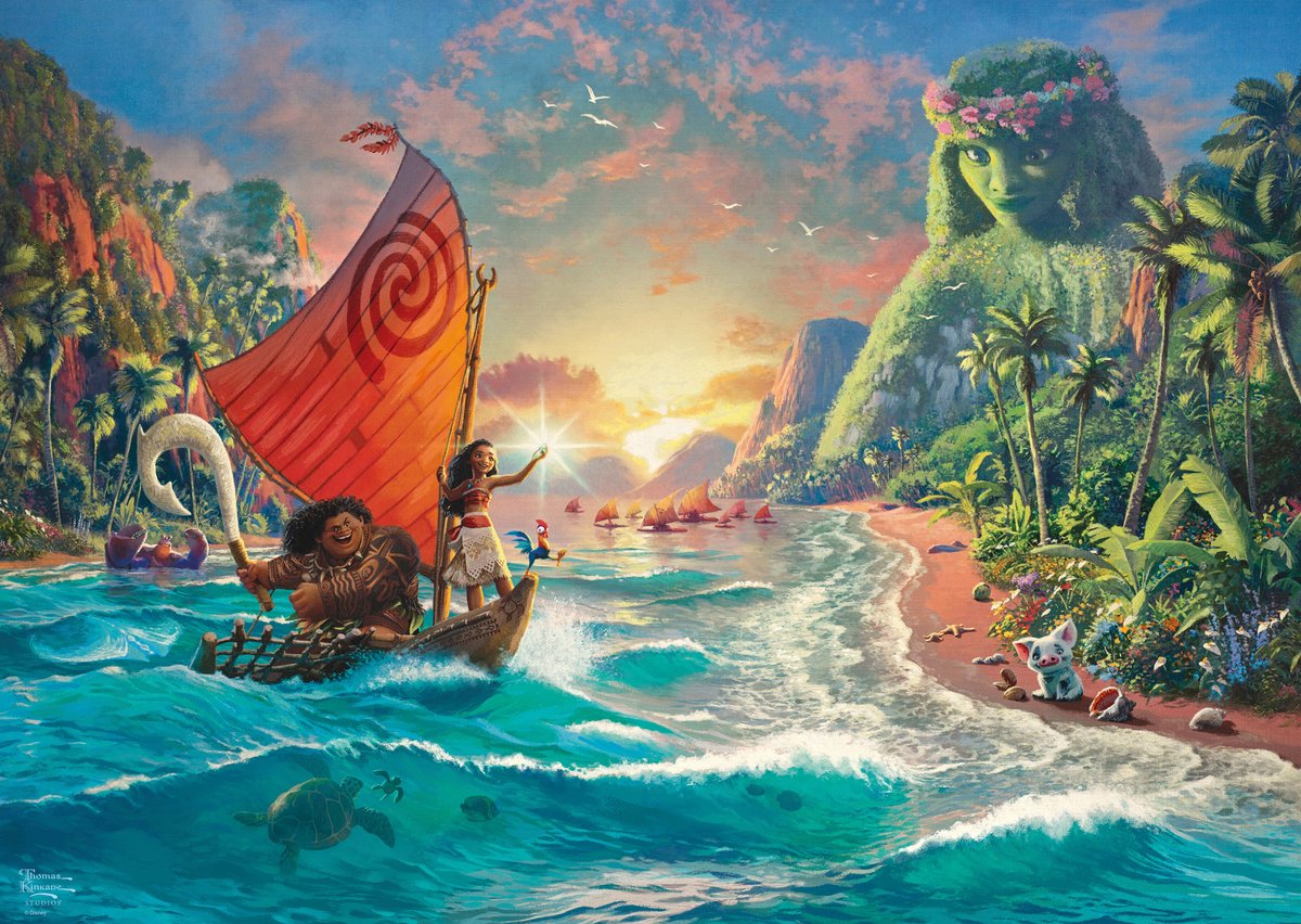 Schmidt Disney Puzzle Vaiana Moana 1000 pezzi giocattoli cinematografici.