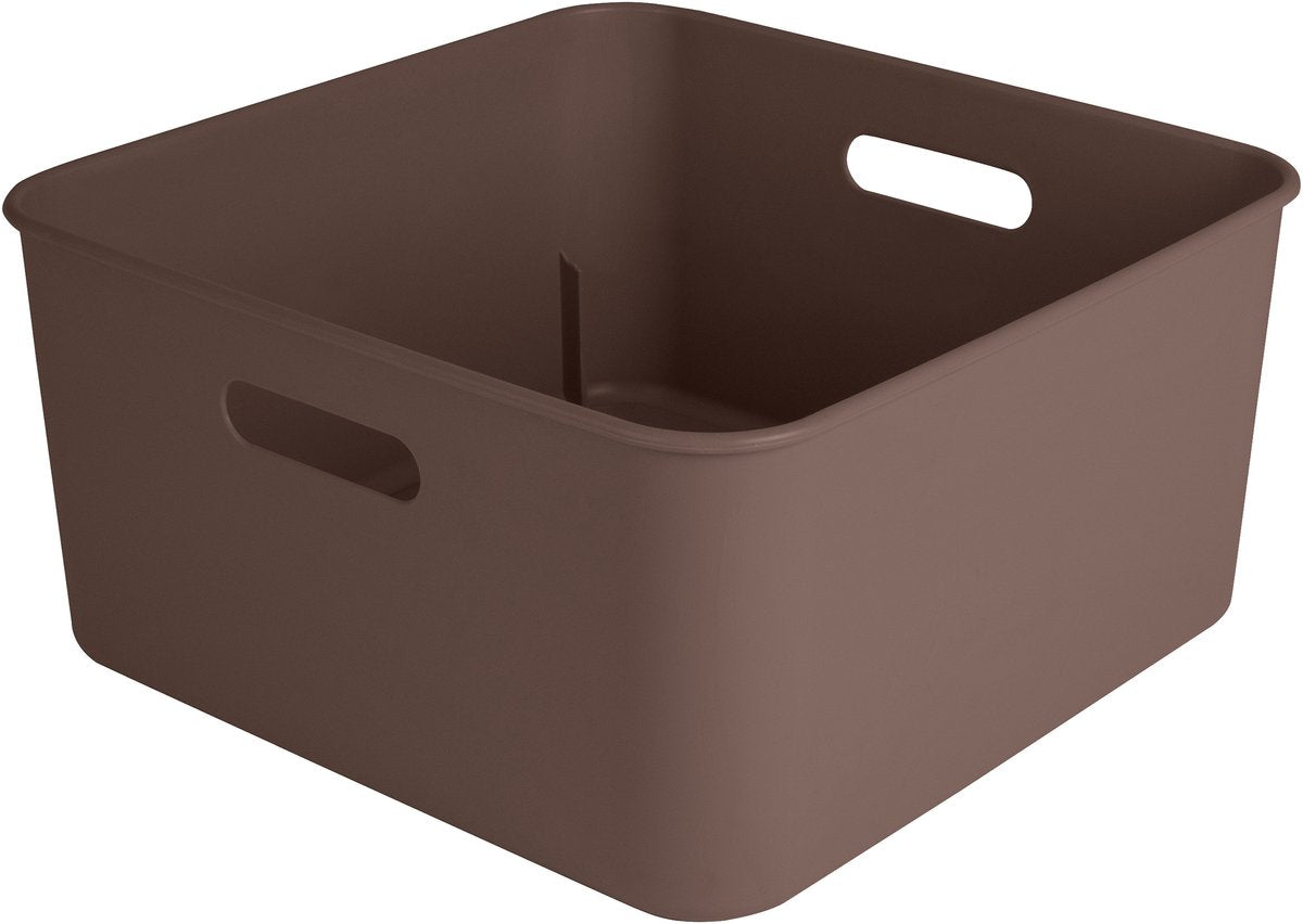Sunware sigma home cube box 12.5l - 31.3x31.3x15.7 cm - brown