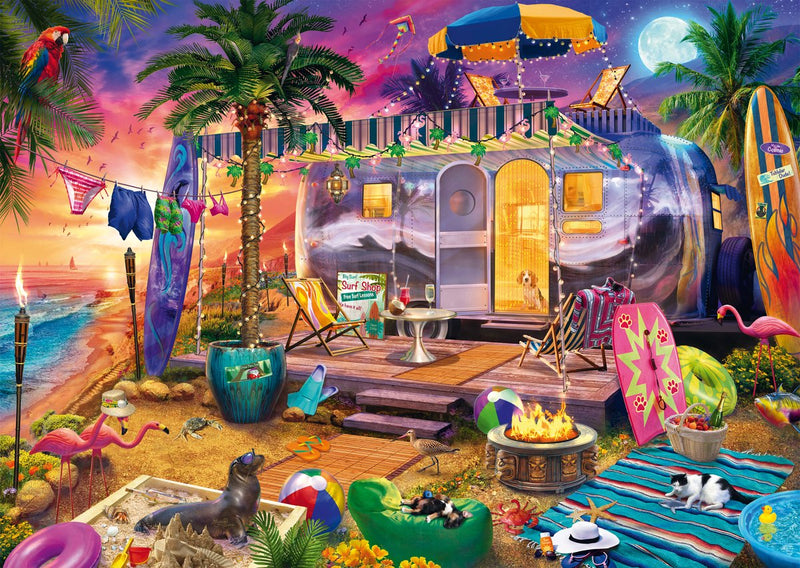 Puzzle Schmidt Jeff Haynie Roulotte 1000 pezzi Paesaggio.