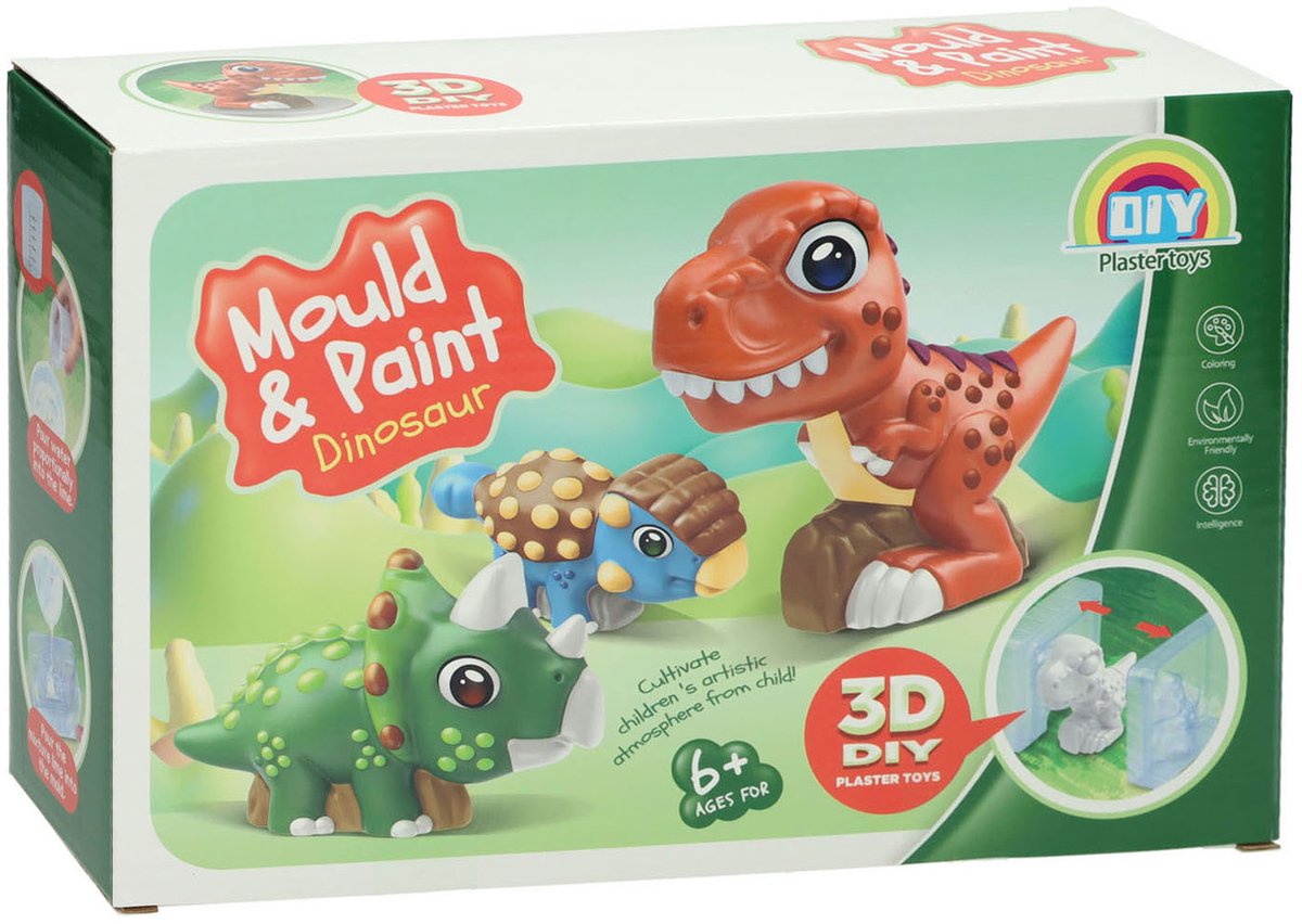 Fundición pintura dino 3d