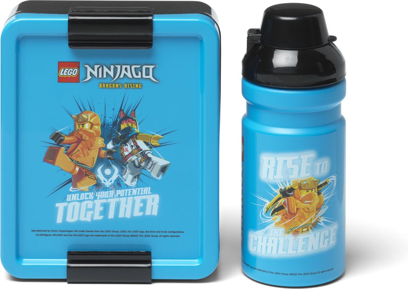 Set da pranzo Lego Ninjago - borraccia e contenitore per il pranzo - plastica