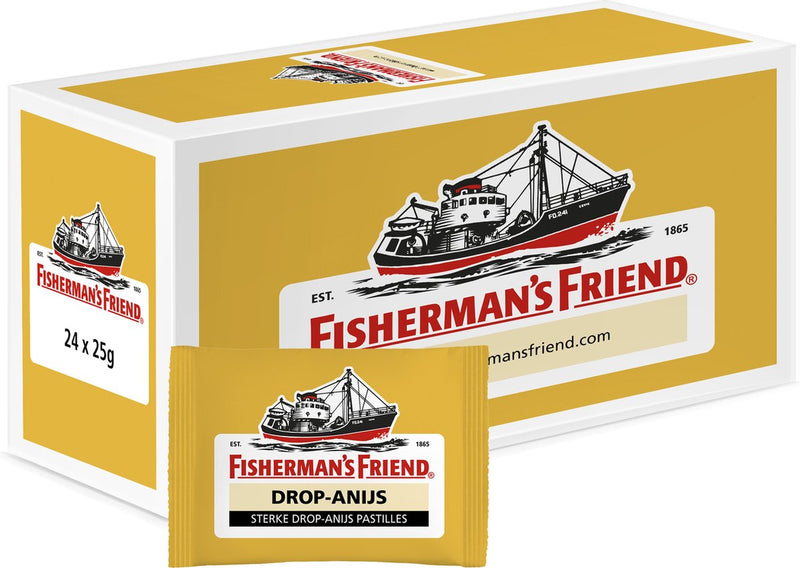 Amigo del pescador regaliz fuerte anís amarillo (24x 25gr)