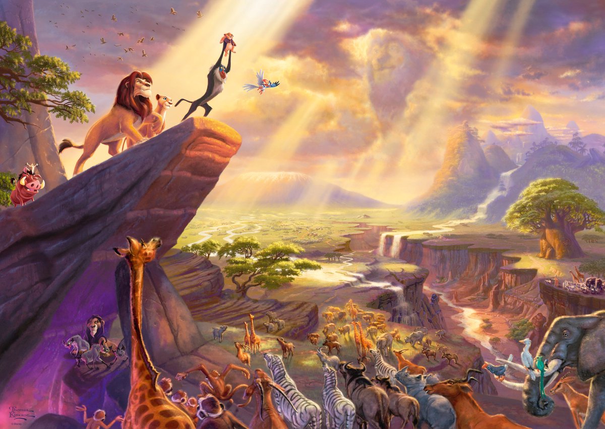 Il Re Leone The Thomas Kinkade Studios - Puzzle della Collezione Disney Dreams multicolore