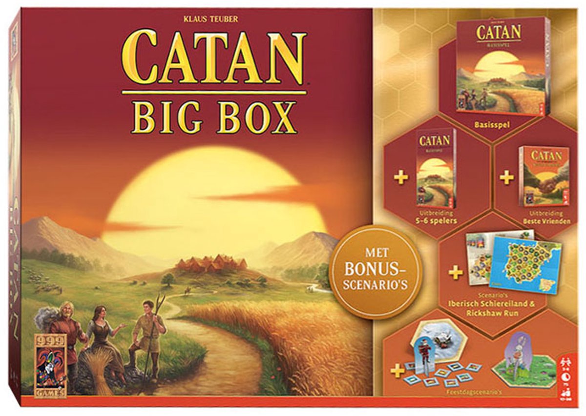 999games 999 giochi - catan: big box - gioco da tavolo