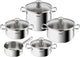 Tefal duetto - pannenset - 5-delig - inclusief deksels - inductie - rvs