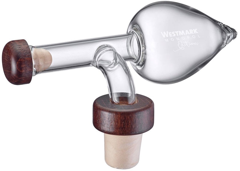 Paletta Westmark, capacità: 35 ml, per liquori, aceto o olio, ermetica, vetro plastica legno, gourmet, marrone trasparente, 99033380