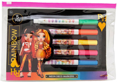 Rainbow High Rainbow High Neon Felf -Tip Penne, 5st.