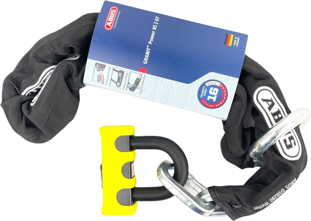 ABUS Granit Power XS Chain Lock - 120 cm - Nero