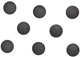 Maglio magnete rotondo solido 8 pezzi 0,3 kg plastica ferrite bruchsicher ø 2 x 0,75 cm nero