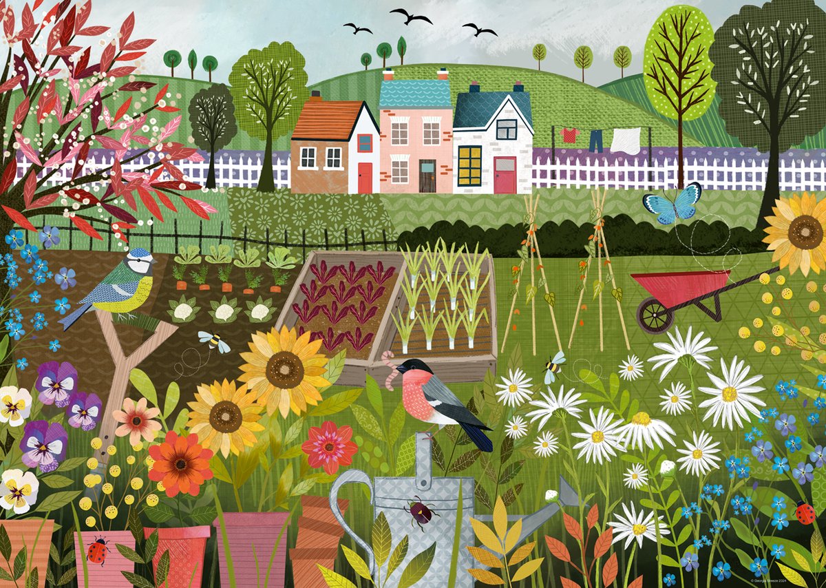 Ravensburger Puzzle Garden Allotment - Puzzle da 1000 pezzi per adulti.