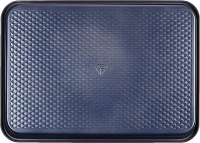 Blue diamond cakevorm 22x25.2cm - pfas-vrije antikleeflaag - keramische baklaag - ovenbestendig tot 230°c - rechthoekig - blauw