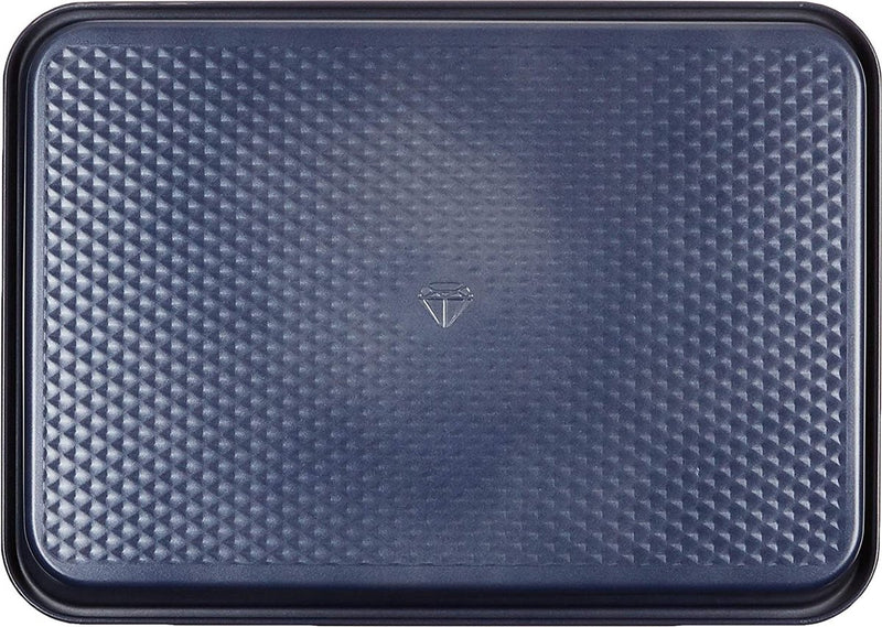 Molde para tarta rombo azul 22x25,2 cm - revestimiento antiadherente sin pfas - capa de horneado de cerámica - apto para horno hasta 230°c - rectangular - azul