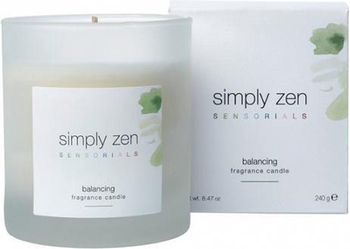 Simply zen sensorials fragance candle balancing