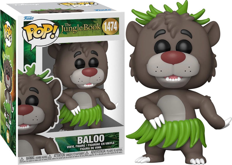 Libro della giungla la figura in vinile baloo 1474 funko pop! multicolore