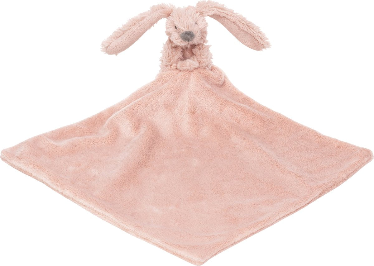Happy horse mini konijn richie met knuffeldoek 28 cm - oudroze - baby cadeau