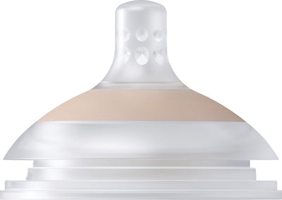 Difrax lovi mammafeel dynamische flessenspeen - 6+ maanden - medium - roze - 1 stuk