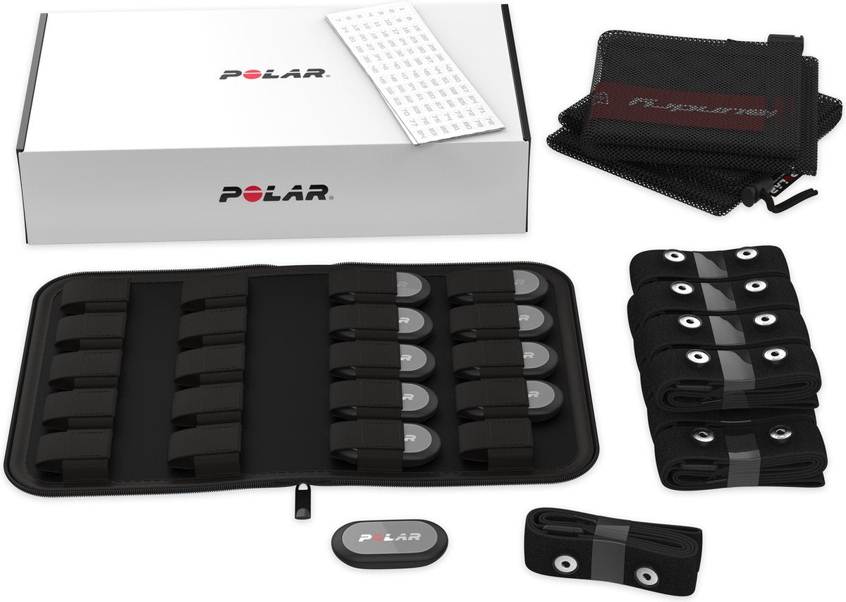 Polar h9 - hartslagsensoren 10-kit met zwarte borstband xs-s