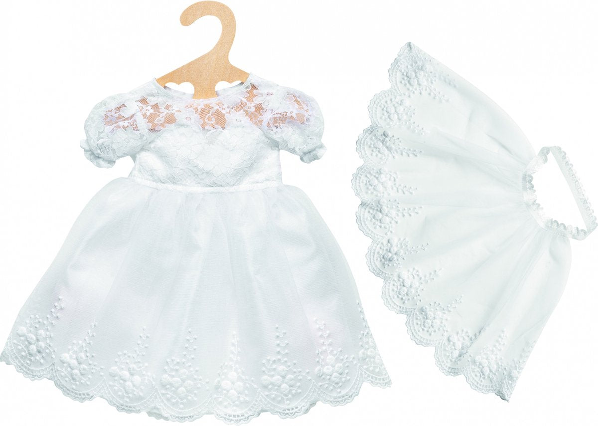 Heless dolls wedding dress with veil, 28-35 cm