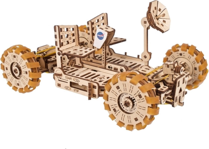 Costruzione di modelli 3D Ugears - Rover lunare della NASA - kit di costruzione meccanica in legno - giocattoli educativi