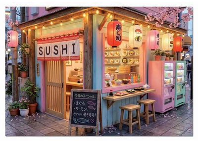 Educa kawaii sushi puzzle 1000 pezzi multicolori per bambini