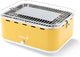 Barbecook carlo - barbacoa de mesa - barbacoa de carbón - incl. bolsa de transporte - amarillo sol - 44 x 33 x 21 cm