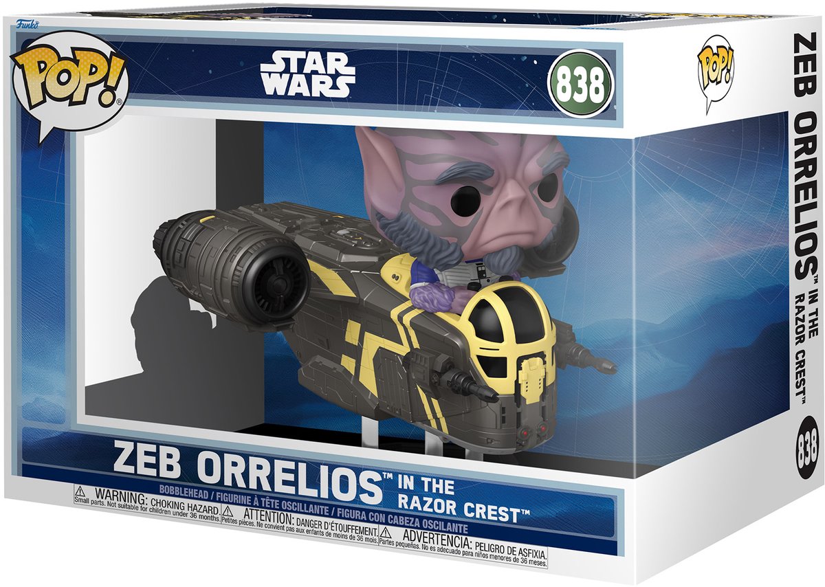 Funko Star Wars Zeb Orrelios nella figura in vinile Razor Crest 838 unisex pop! - neutro - standard