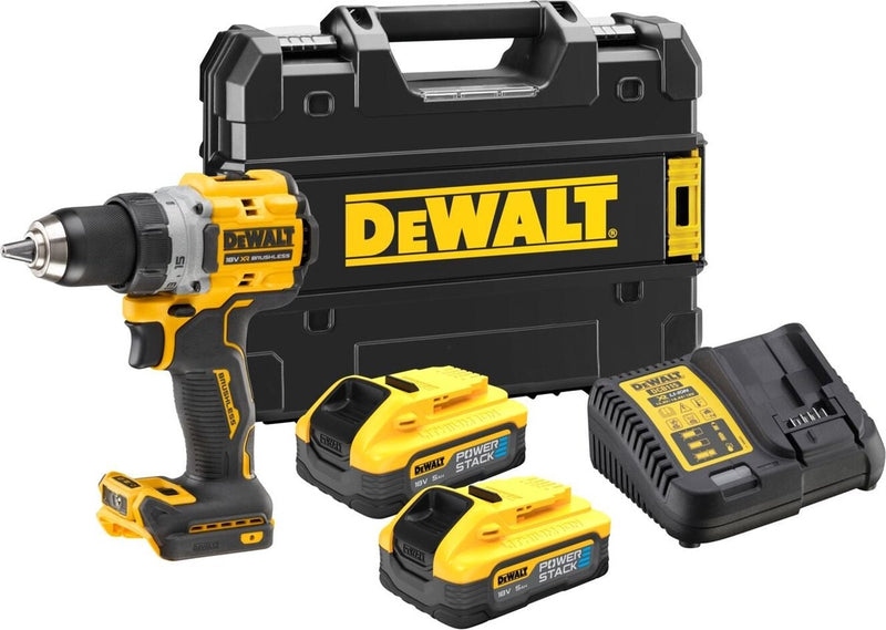 Dewalt DCD800H2T trapano avvitatore compatto Power Stack 18V XR 5.0Ah in TStak