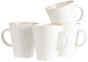 Tazza Gimex linea linea - oro - 350 ml - 4 pezzi