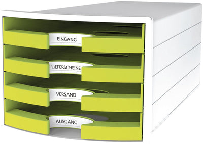 Cassettiera Han - impuls - 4 cassetti - bianco limone - ha-1013-50