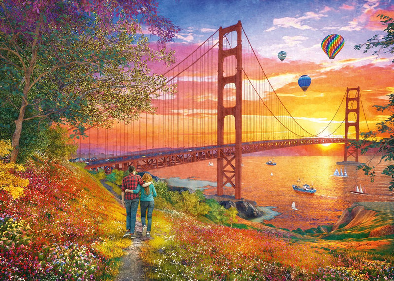 Schmidt - puzzle - cammina verso il Golden Gate Bridge - 2000 pezzi - adulti - dai 14 anni