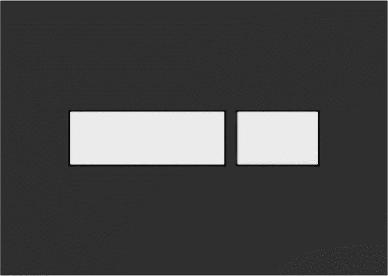 Plieger flair control placca df flair bianco e nero lucido